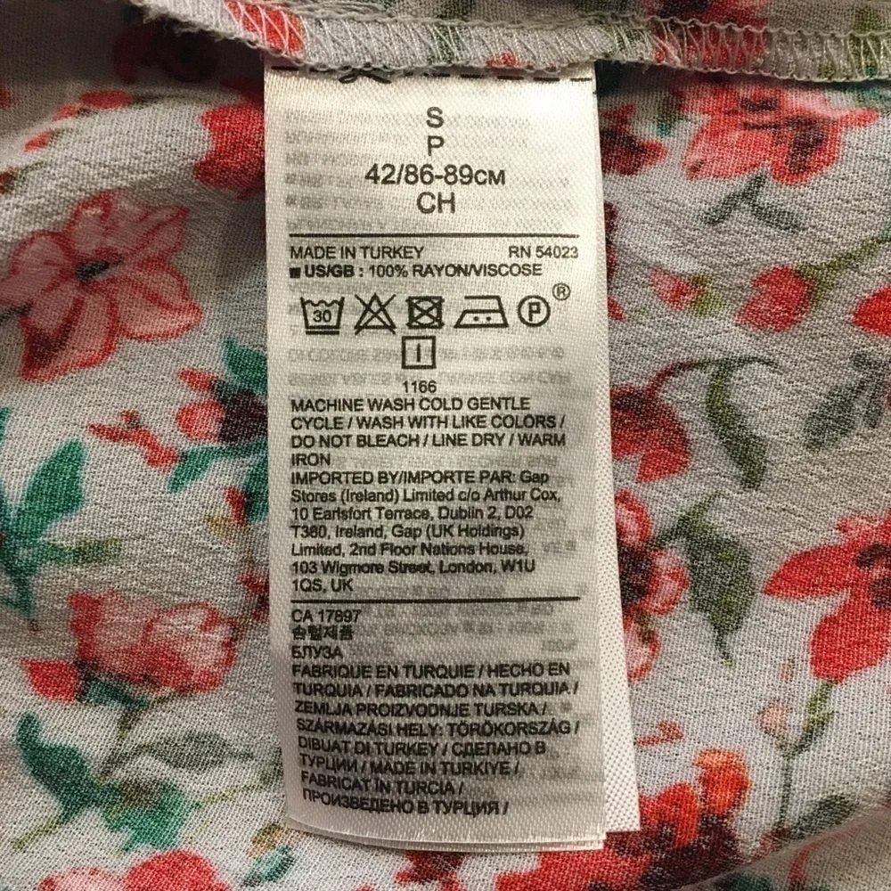 Banana Republic floral blouse